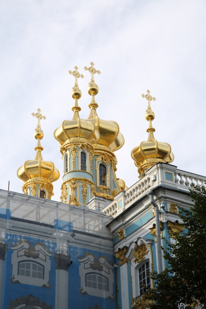 The golden cupola of Catherine's Summer Palace. 